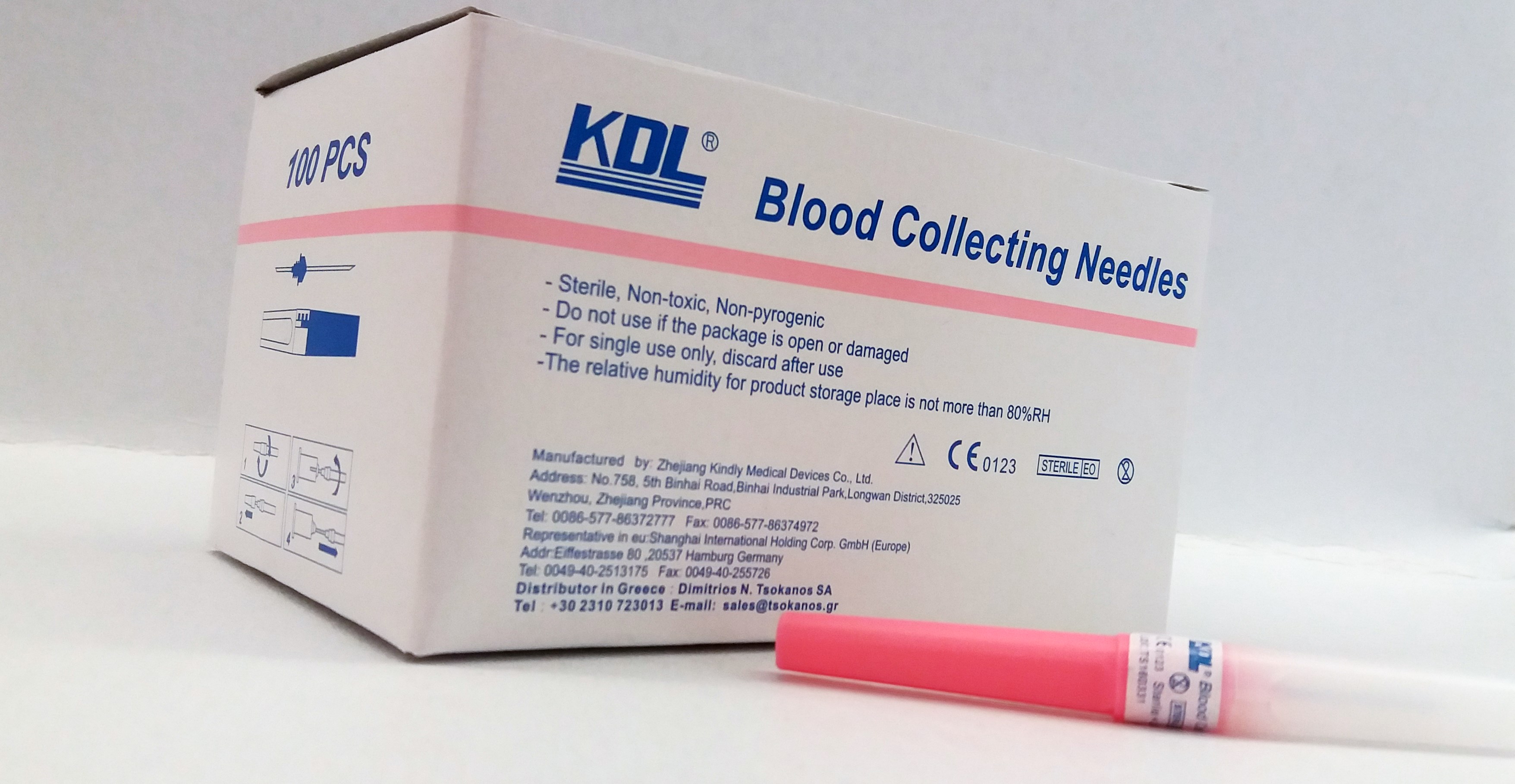 Blood collection needles KDL 18G x 1 1/2"
