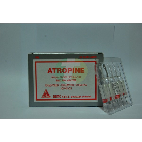 Atropine Ampules 1 mg/1 ml, 50 ampules