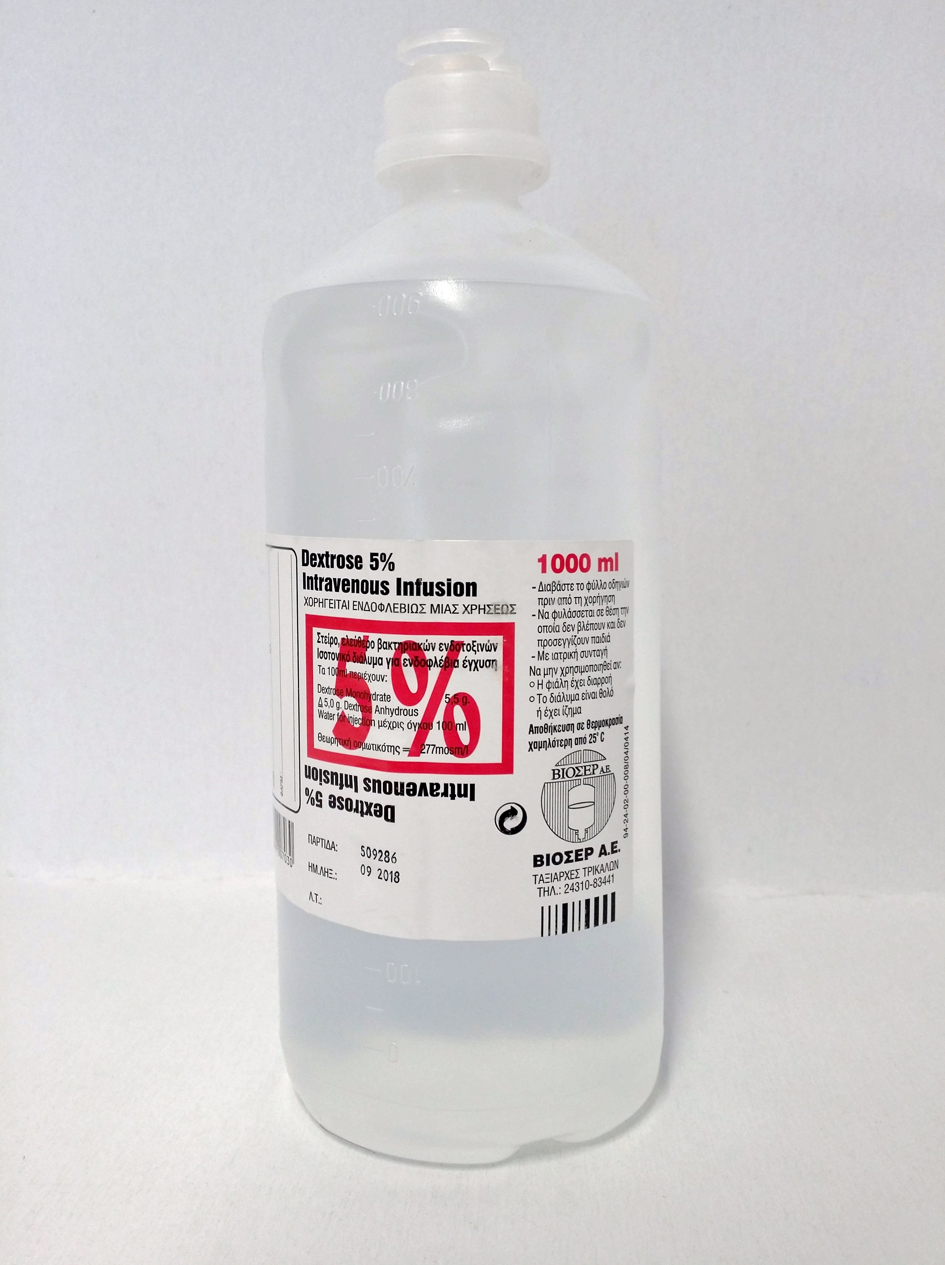Dextrose Inj. 5%, 1000 ml