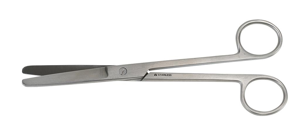 Scissors straight 14 cm blunt/blunt, standard quality