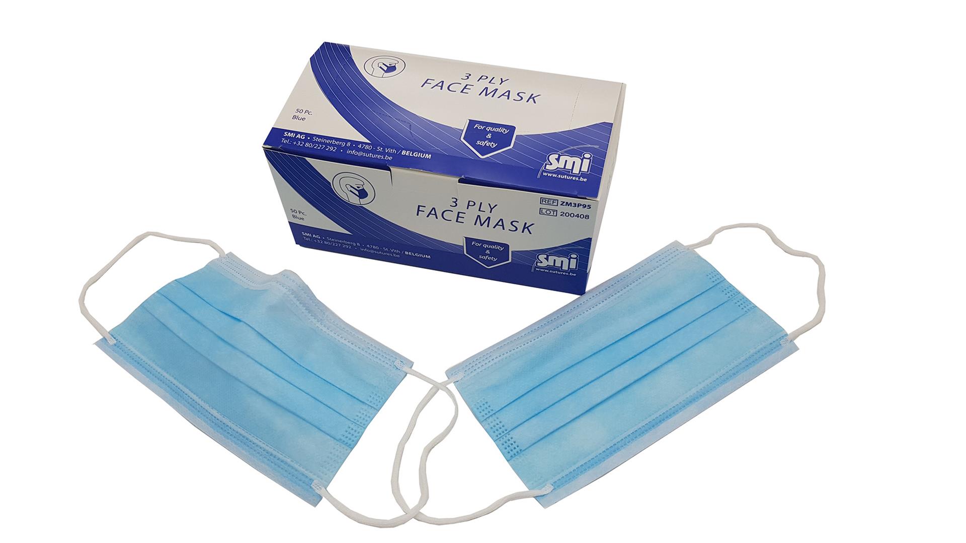 Disposable surgical masks Type I with elastic loop