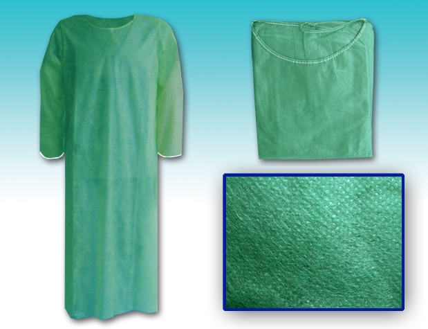 Examination blouse long sleeves, green