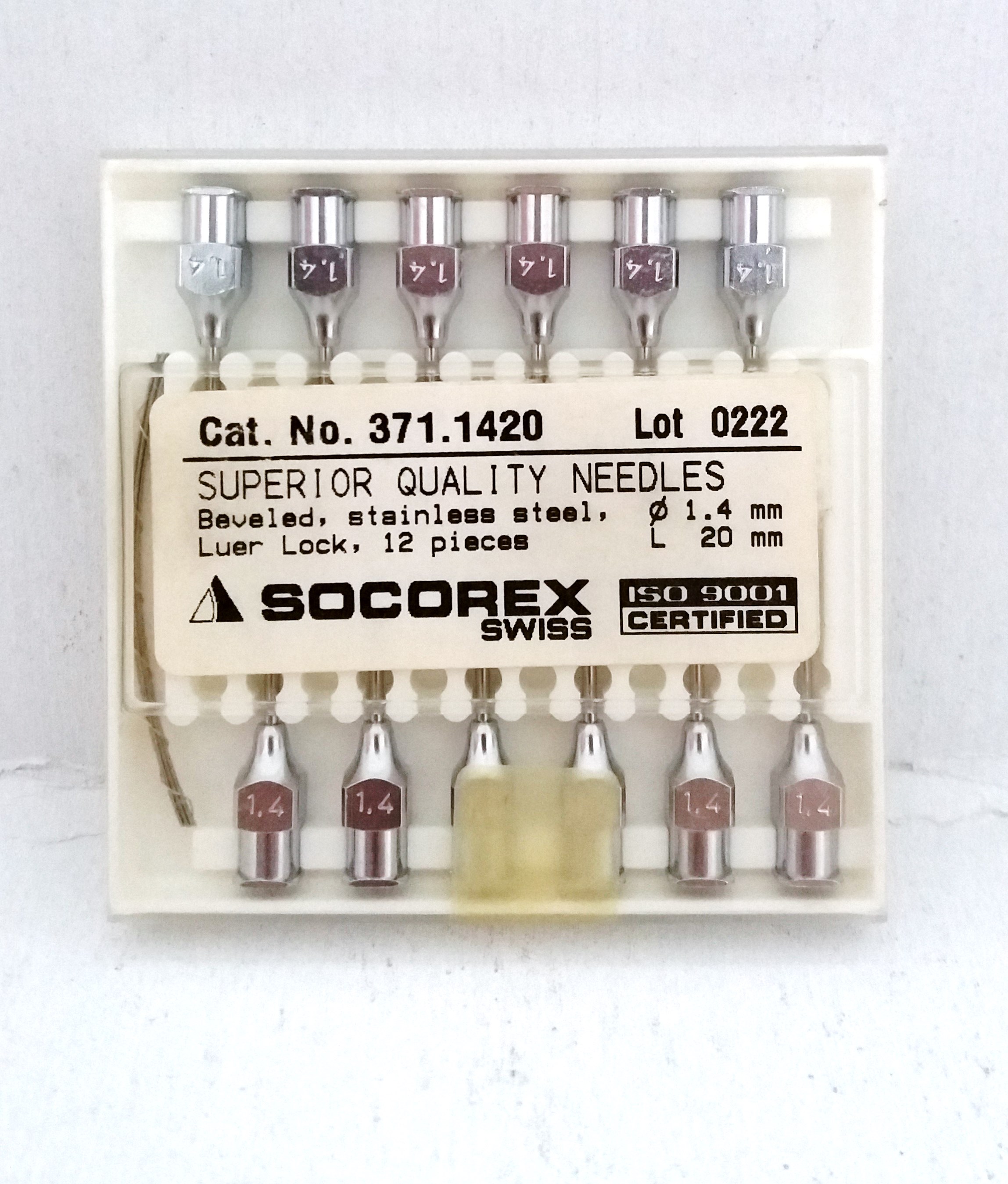 Βελόνες Socorex, 1.4 x 20 mm