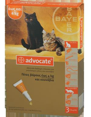 Advocate Spot On Cat 1-4 kg, 3x0.4 ml