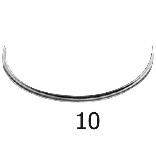 Suture needles, round, 1/2 circle, 0.9 x 38 mm