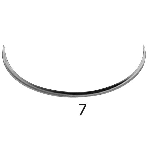 Suture needles, round, 1/2 circle, 1.1 x 50 mm