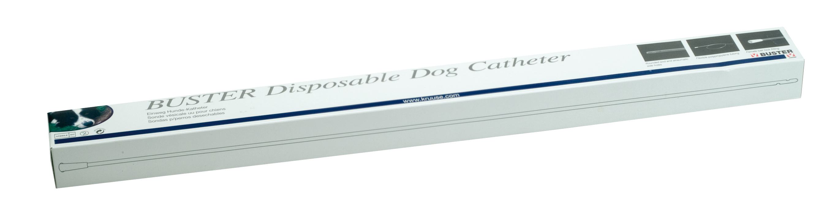 BUSTER sterile dog catheter 1.3 mm x 500 mm