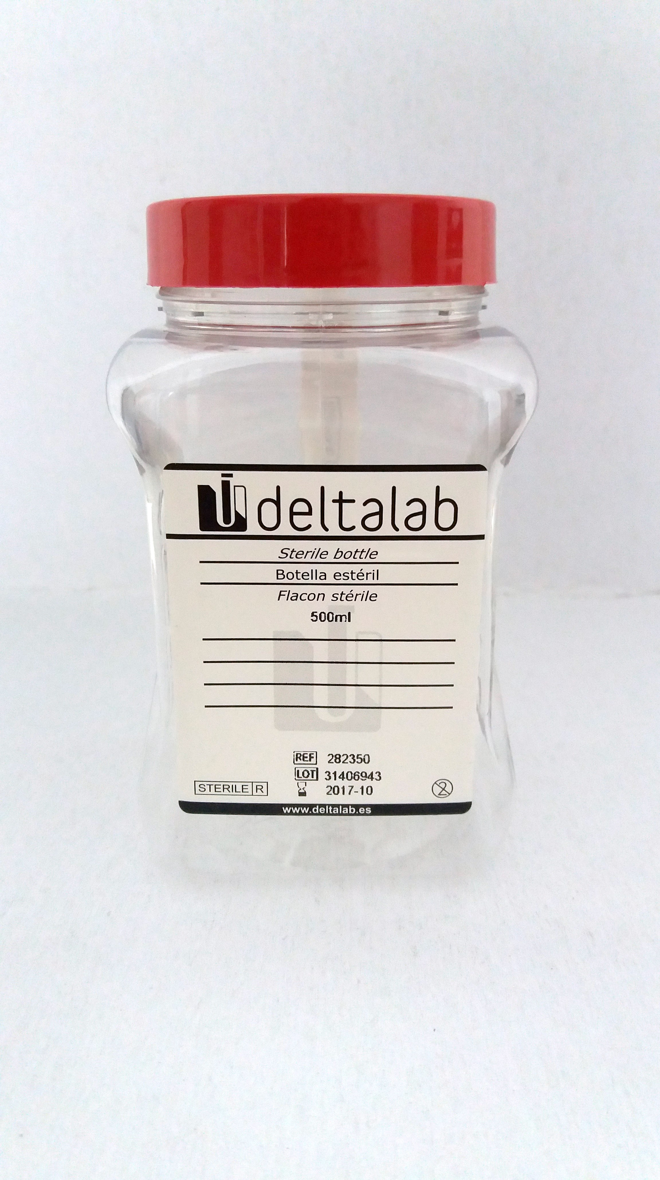 Jars PET sterile for sampling, 500 ml