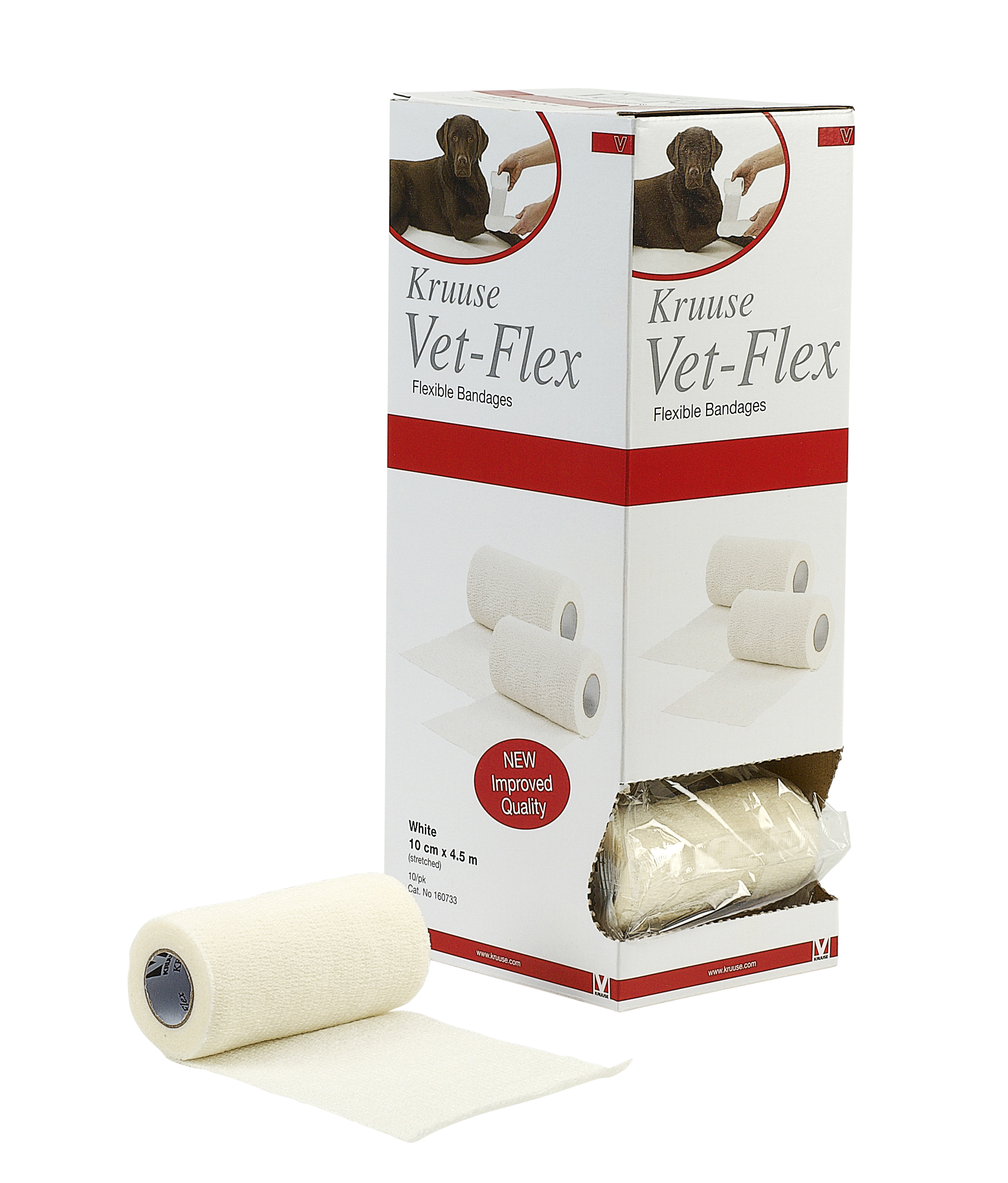 Vet-Flex 10 cm x 4.5 m, λευκό