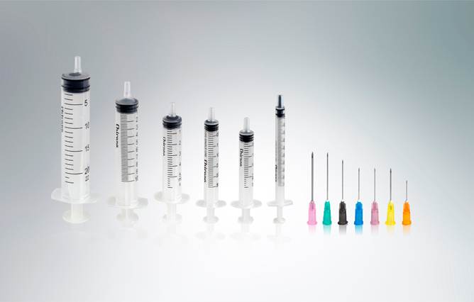 Disposable syringes 2.5 ml Chirana, needle 23G x 1 1/4"