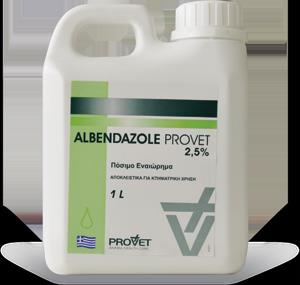 Albendazole Oral susp. 2.5%, 1 lt