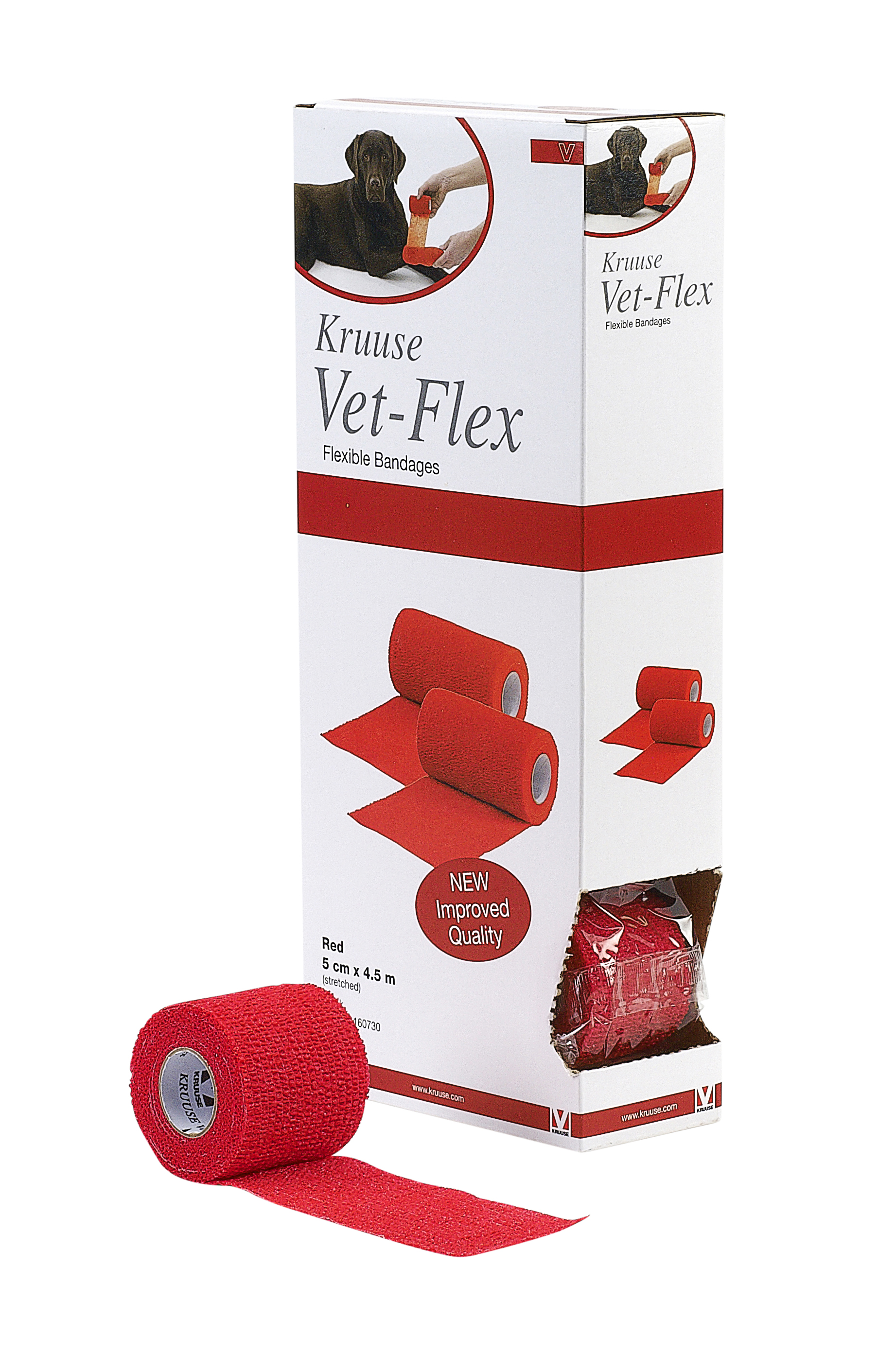 Vet-Flex 5 cm x 4.5 m, κόκκινο
