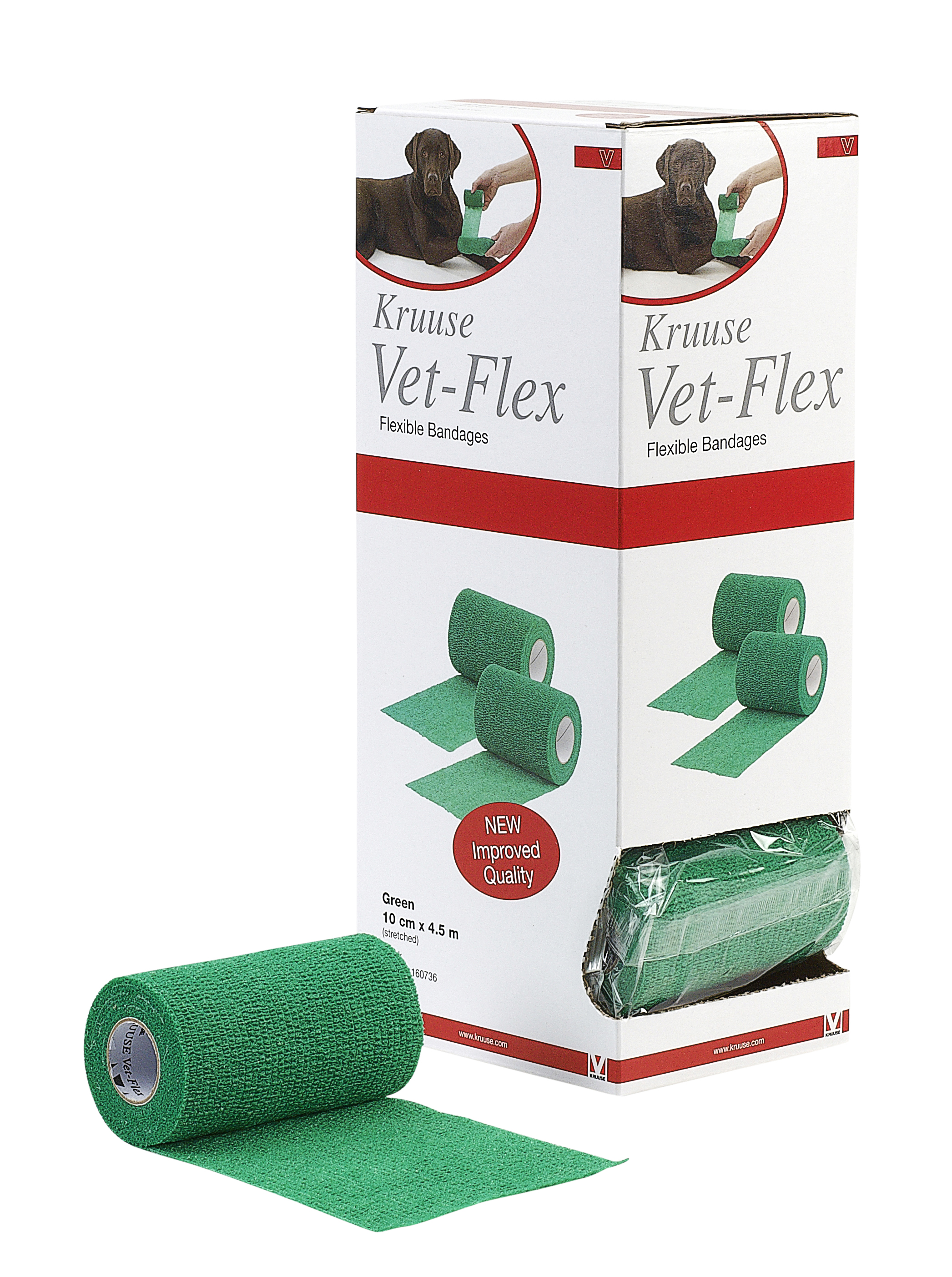 Vet-Flex 10 cm x 4.5 m, πράσινο