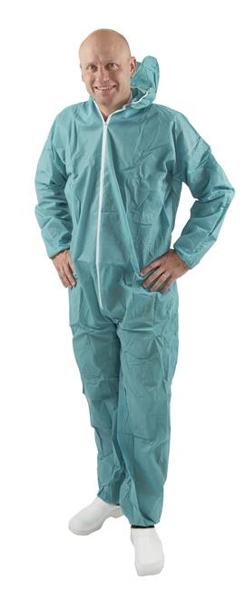 KRUTEX disposable suit, green, Small