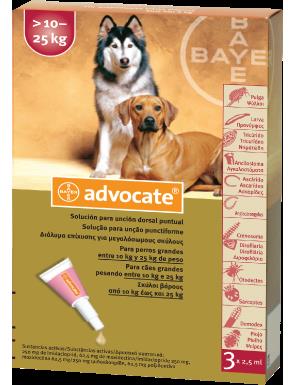 Advocate Spot-On Dog, 10-25 kg