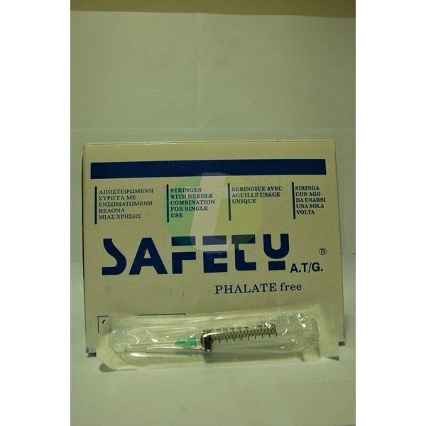Disposable syringes 10 ml Safety, needle 21G x 1 1/2"