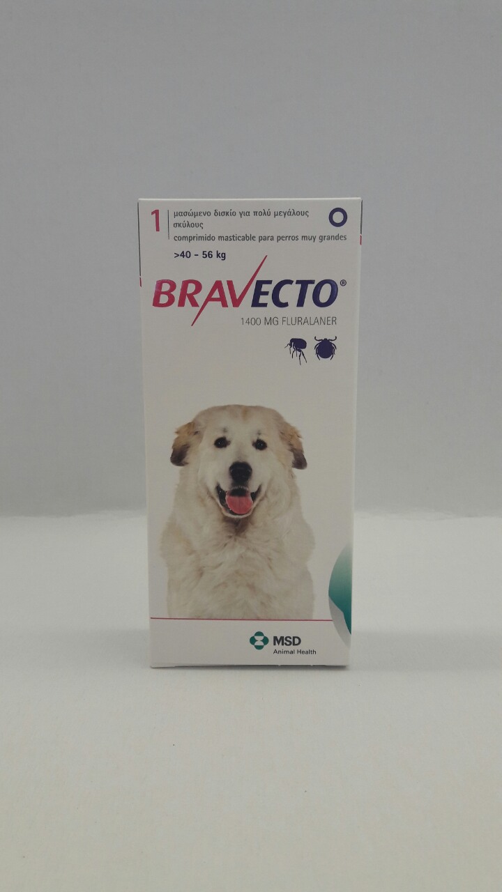 Bravecto 1400 mg 40-56 kg, 1 tab