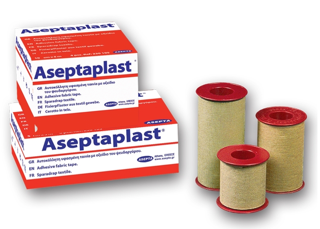 Adhesive fabric tape AseptaPlast, 10 cm x 5 m